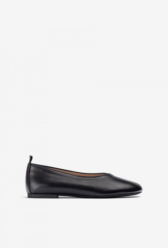 Ballerines Unisa avec surpiqûres - Noir