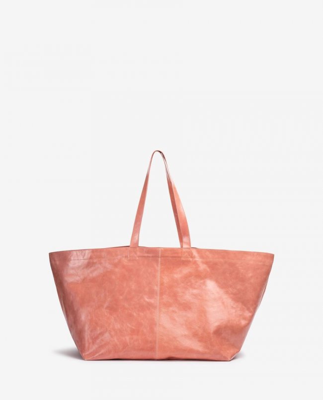 Sac Maxi Femme en Cuir Verni Unisa - Rose Sac Maxi Femme en Cuir Verni Unisa - Rose