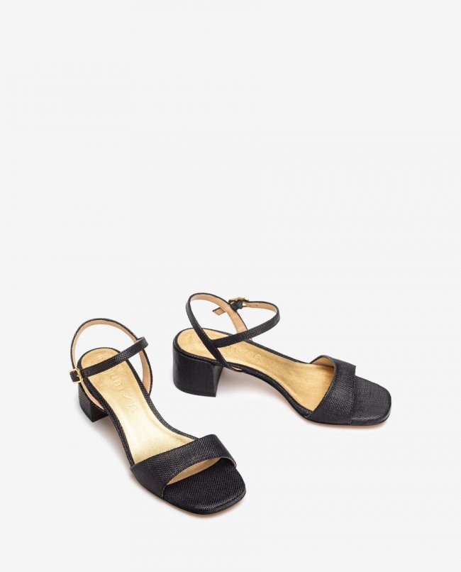 Sandale à talon carré Unisa pour femme - Noir Sandale à talon carré Unisa pour femme - Noir