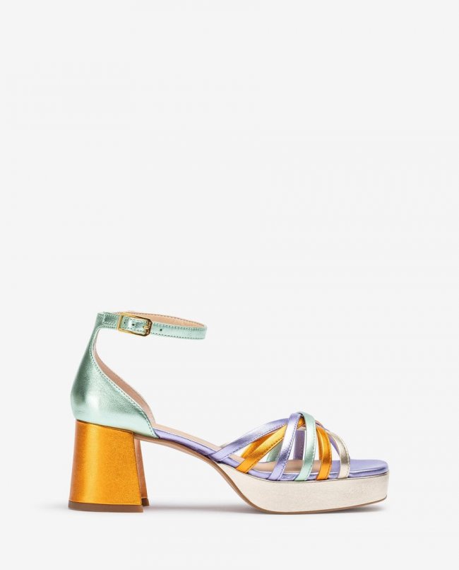Sandales à brides métalliques Unisa pour femme - Multicolore Sandales à brides métalliques Unisa pour femme - Multicolore