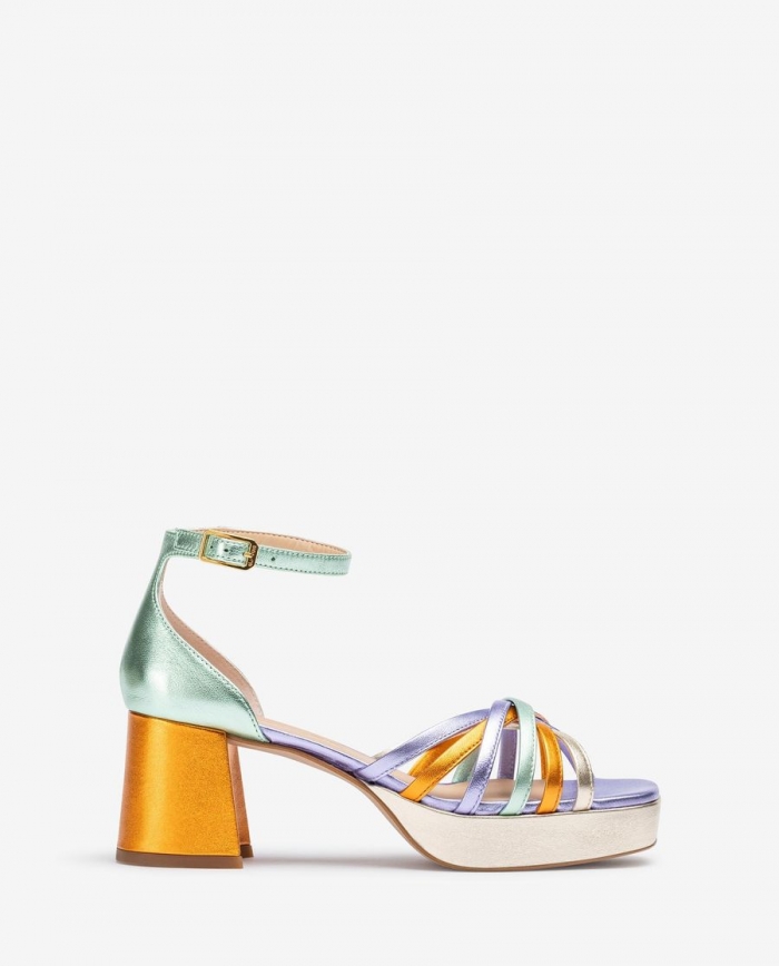 Sandales à brides métalliques Unisa pour femme - Multicolore Sandales à brides métalliques Unisa pour femme - Multicolore
