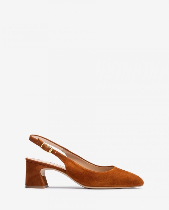 Espadrilles à bout rond et bride arrière Unisa pour femme - Marron Espadrilles à bout rond et bride arrière Unisa pour femme - Marron