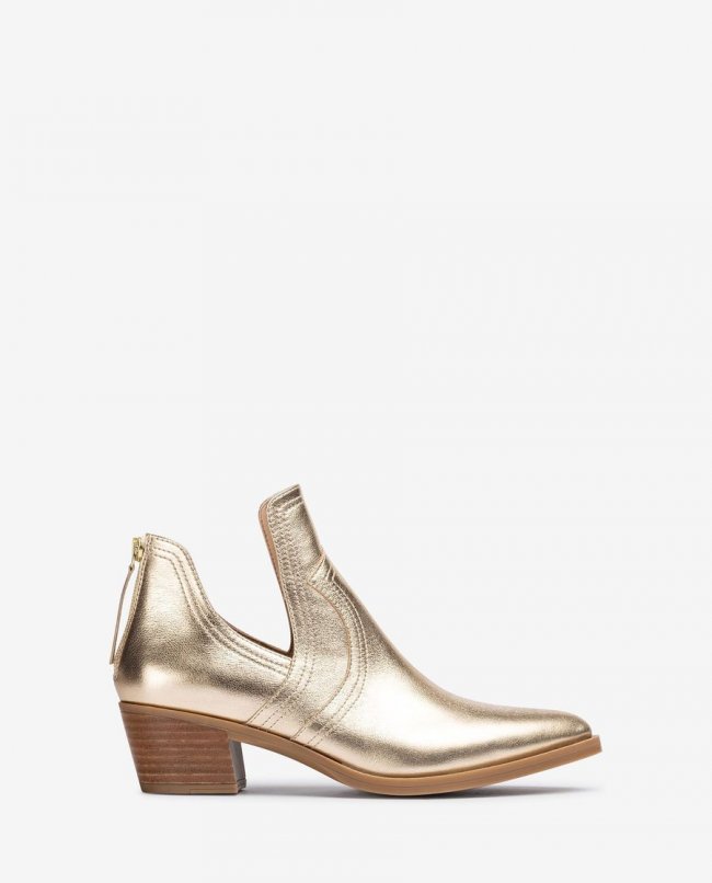 Bottines cowboy découpées Unisa pour femme - Doré Bottines cowboy découpées Unisa pour femme - Doré