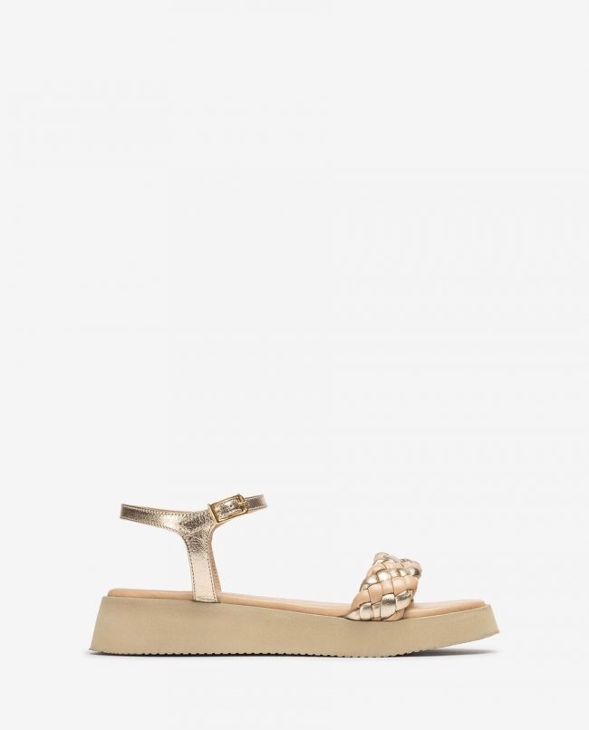 Sandales tressées Unisa pour femme - Doré Sandales tressées Unisa pour femme - Doré
