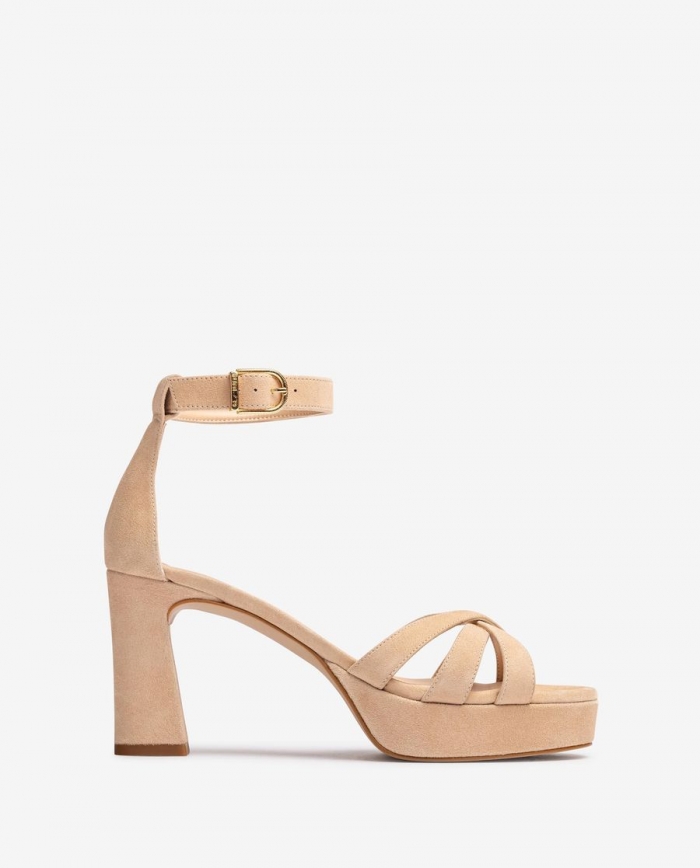 Sandales habillées à plateforme Unisa pour femme - Beige