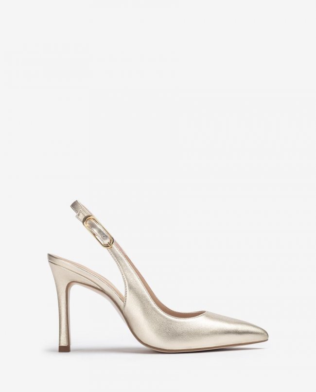 Sandales à bride arrière et talon haut Unisa pour femme - Doré Sandales à bride arrière et talon haut Unisa pour femme - Doré