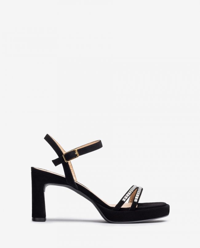 Sandales habillées à cristaux Unisa pour femme - Noir Sandales habillées à cristaux Unisa pour femme - Noir