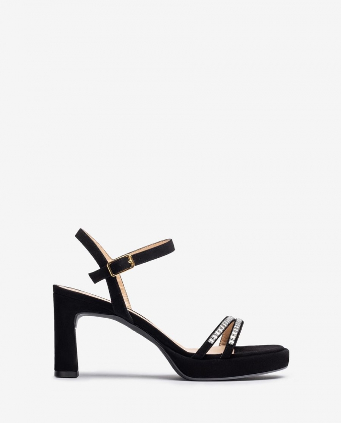Sandales habillées à cristaux Unisa pour femme - Noir Sandales habillées à cristaux Unisa pour femme - Noir