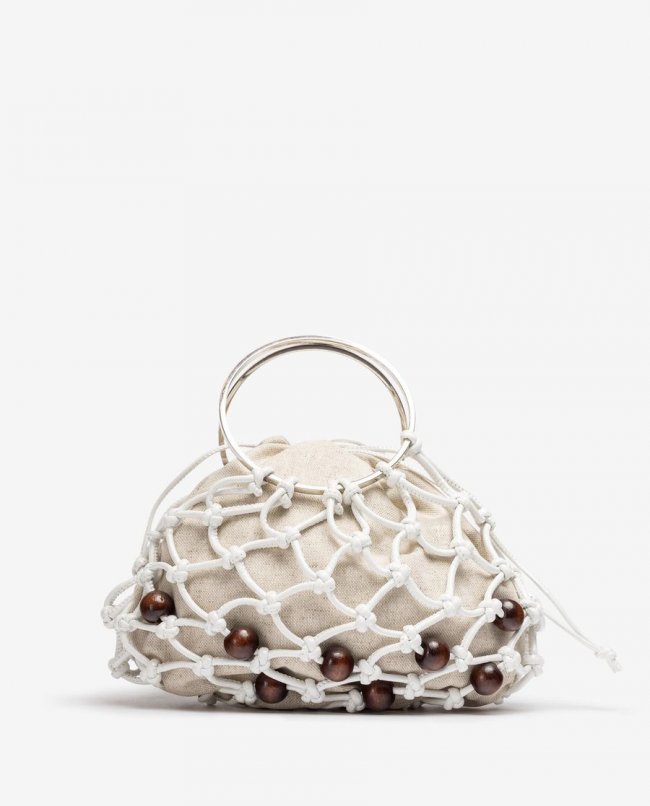 Petit sac noué Unisa pour femme - Blanc Petit sac noué Unisa pour femme - Blanc