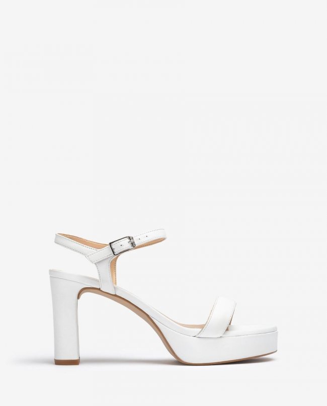 Sandales à plateforme et talon Unisa pour femme - Blanc Sandales à plateforme et talon Unisa pour femme - Blanc