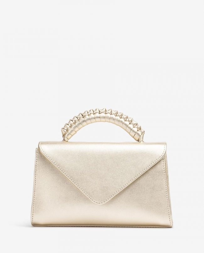 Sac à main Unisa Femme avec poignée tressée - Doré