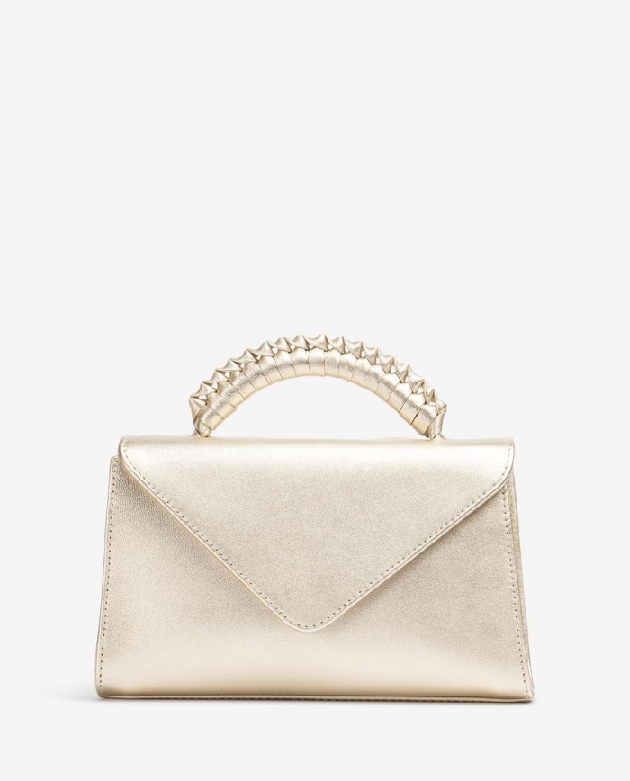 Sac à main Unisa Femme avec poignée tressée - Doré Sac à main Unisa Femme avec poignée tressée - Doré