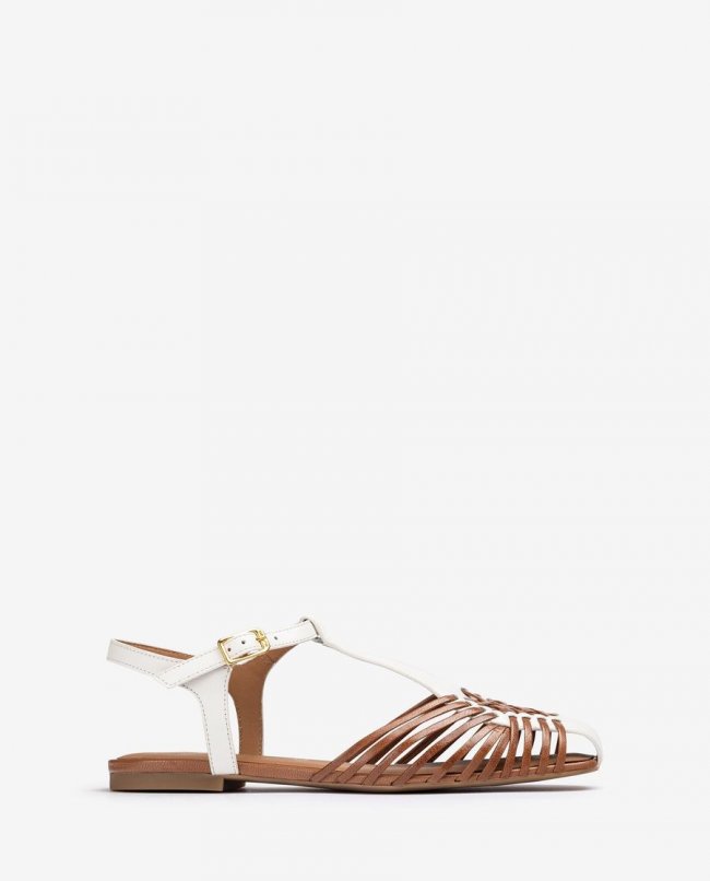 Sabots en cuir Unisa pour femme - Blanc Sabots en cuir Unisa pour femme - Blanc