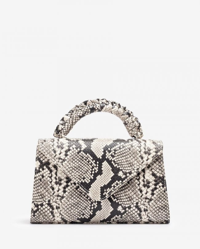 Sac à main Unisa Femme avec anse tressée - Ivoire Sac à main Unisa Femme avec anse tressée - Ivoire