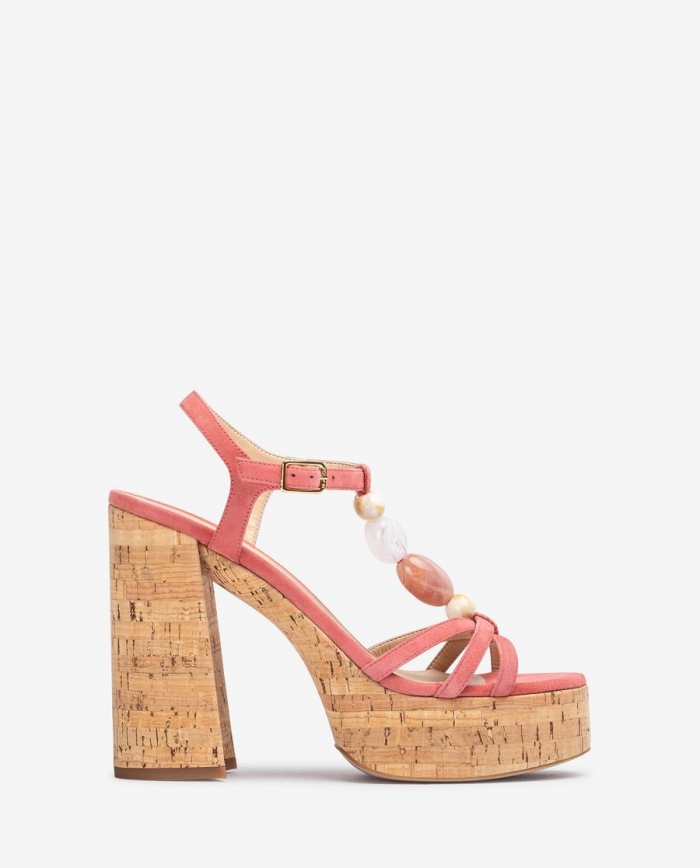 Sandales à talons hauts ornées Unisa pour femme - Rose Sandales à talons hauts ornées Unisa pour femme - Rose