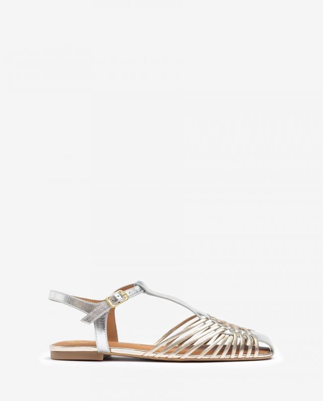 Sabots en cuir Unisa pour femme - Argenté/Platine Sabots en cuir Unisa pour femme - Argenté/Platine