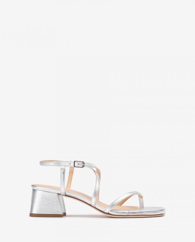 Sandales Unisa à talon large pour femme - Argent Sandales Unisa à talon large pour femme - Argent