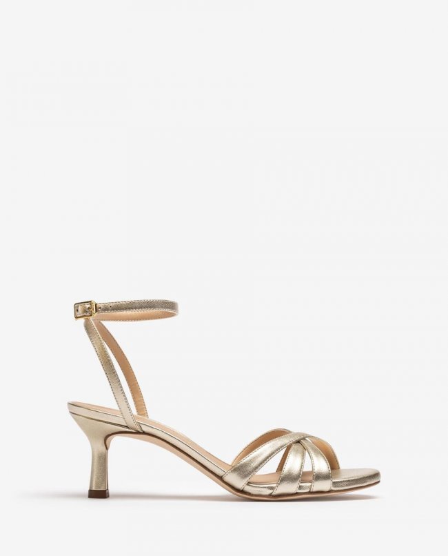 Sandales à talon moyen Unisa pour femme - Doré Sandales à talon moyen Unisa pour femme - Doré