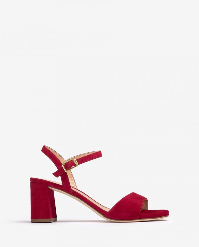 Sandale en daim Unisa Femme - Rouge Sandale en daim Unisa Femme - Rouge