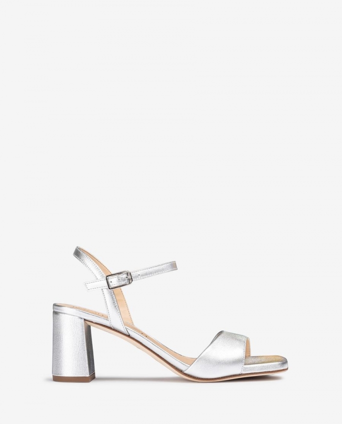 Sandales en cuir métallisé Unisa pour femme - Argent Sandales en cuir métallisé Unisa pour femme - Argent