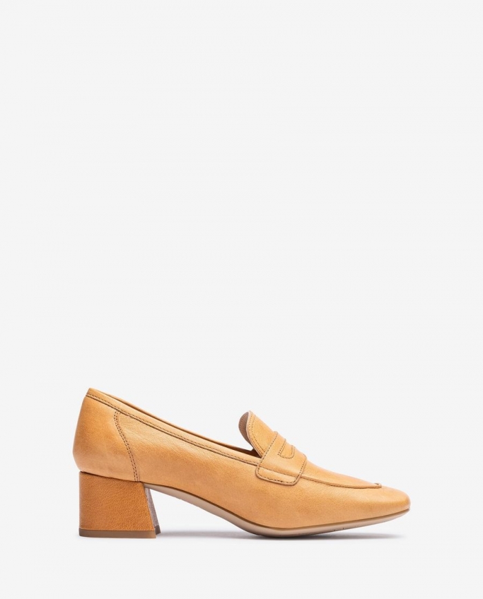 Mocassins en cuir non doublés Unisa pour femme - Marron Mocassins en cuir non doublés Unisa pour femme - Marron