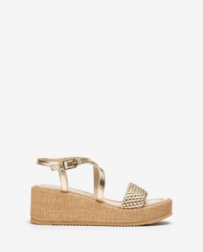 Sandales Unisa métallisées pour femme - Doré Sandales Unisa métallisées pour femme - Doré