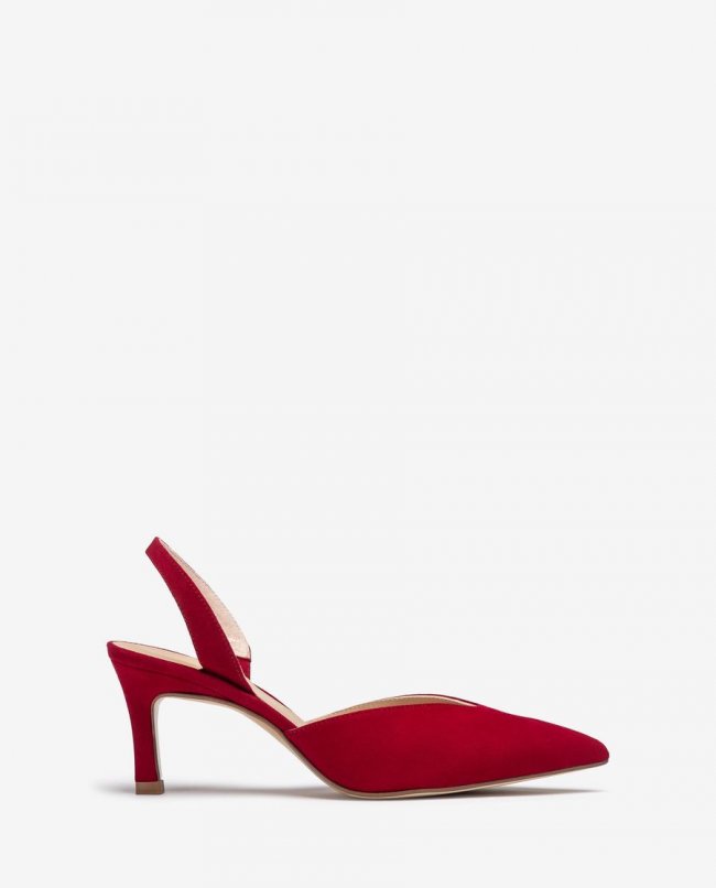 Escarpins à bride arrière à talon haut Unisa pour femme - Rouge Escarpins à bride arrière à talon haut Unisa pour femme - Rouge