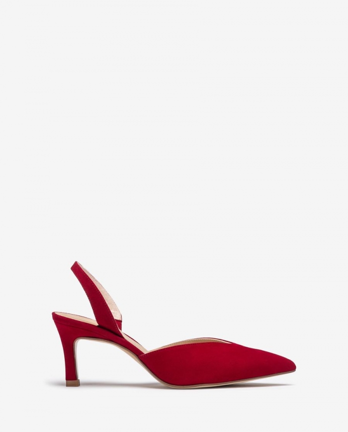 Escarpins à bride arrière à talon haut Unisa pour femme - Rouge Escarpins à bride arrière à talon haut Unisa pour femme - Rouge