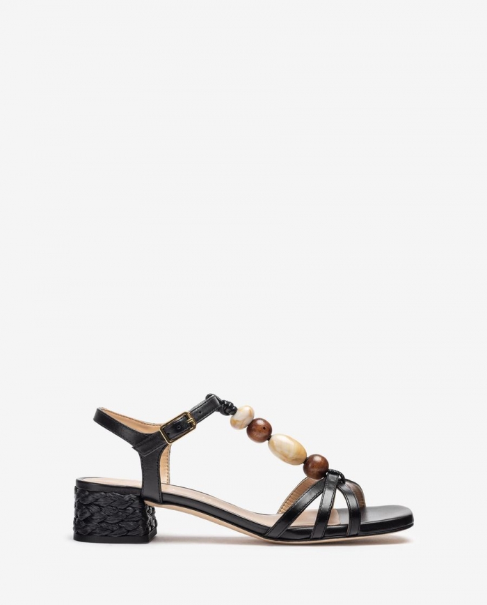Sandales perlées Unisa pour femme - Noir Sandales perlées Unisa pour femme - Noir