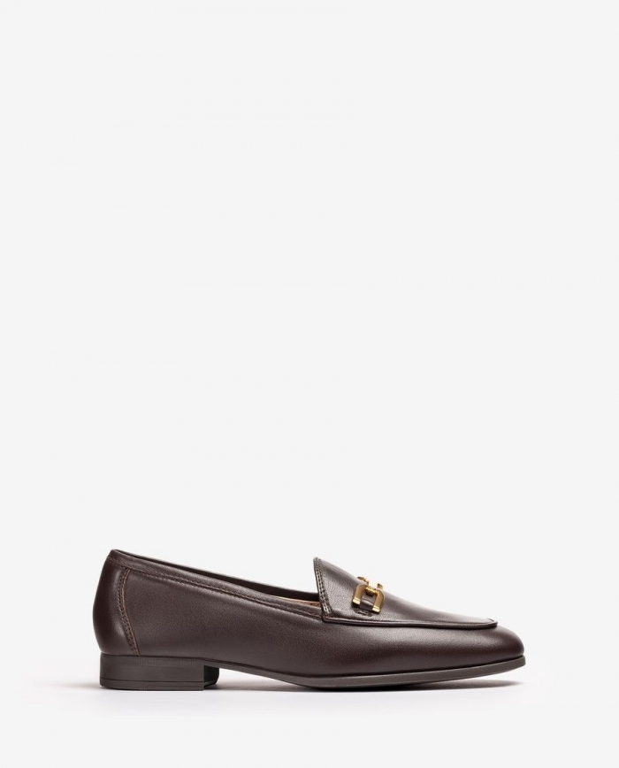 Mocassins à bout rond Unisa pour femme - Marron