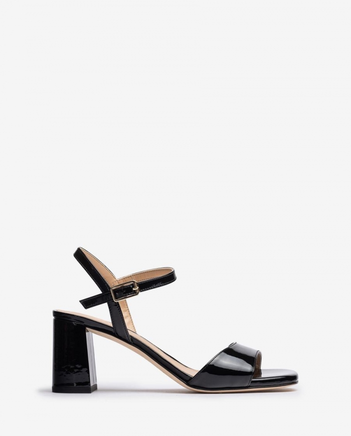 Sandales en cuir verni Unisa pour femme - Noir Sandales en cuir verni Unisa pour femme - Noir