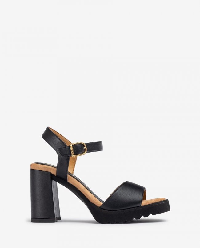 Sandales à talons hauts ultra-légères Unisa pour femme - Noires Sandales à talons hauts ultra-légères Unisa pour femme - Noires