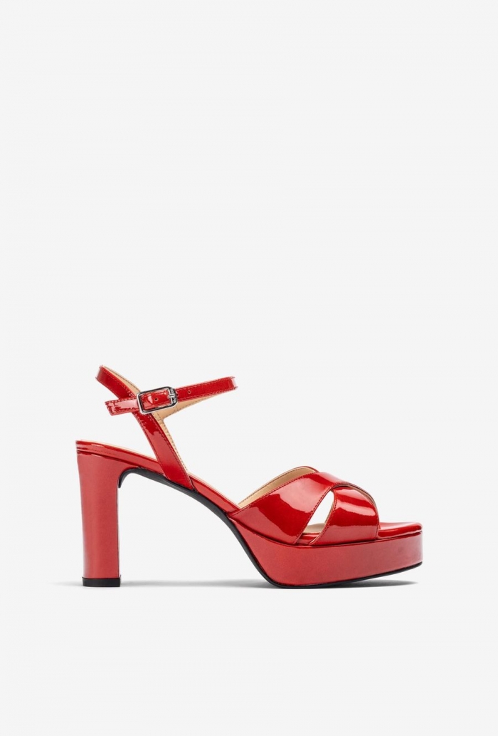 Sandales à plateforme et talon haut Unisa pour femme - Rouge Sandales à plateforme et talon haut Unisa pour femme - Rouge