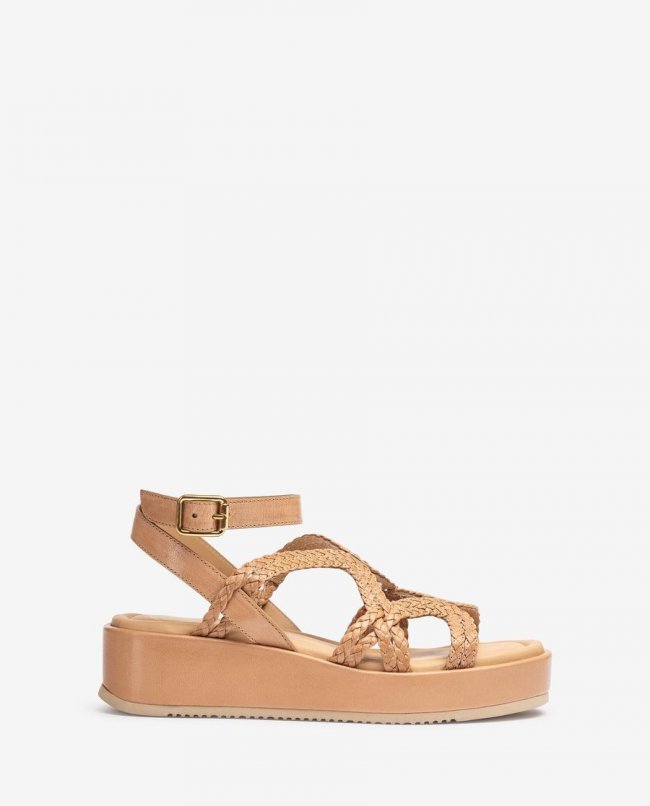 Sandales à fines brides tressées Unisa pour femme - Beige Sandales à fines brides tressées Unisa pour femme - Beige