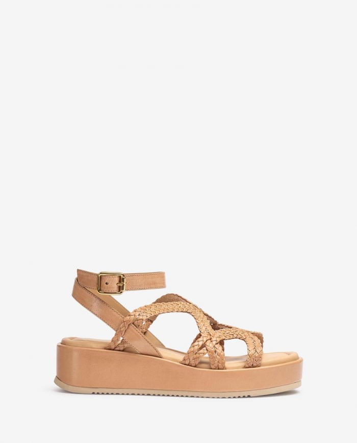 Sandales à fines brides tressées Unisa pour femme - Beige Sandales à fines brides tressées Unisa pour femme - Beige