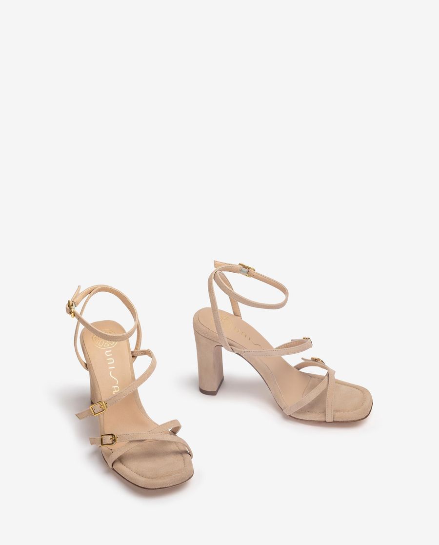 Sandales à brides et talons hauts Unisa Femme - Beige