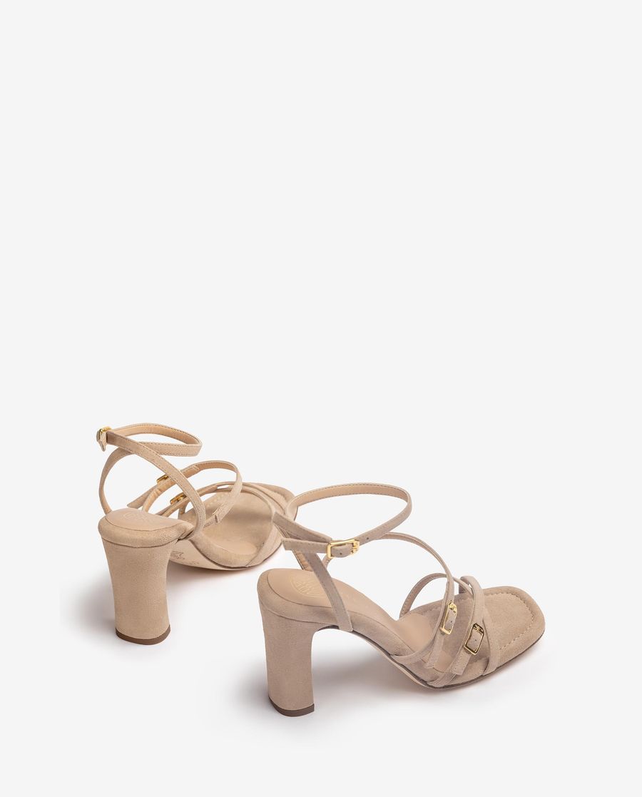 Sandales à brides et talons hauts Unisa Femme - Beige