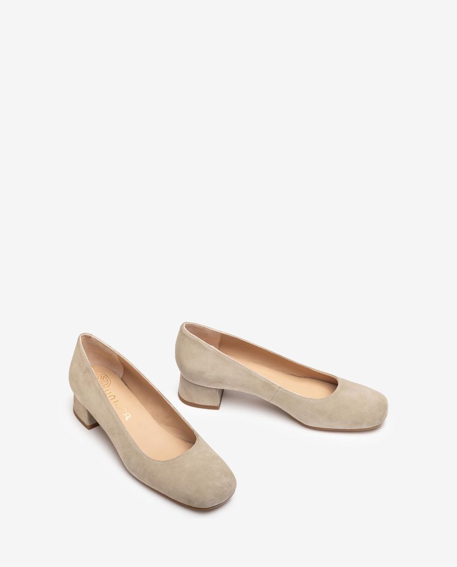 Escarpins à bout carré Unisa pour femme - Beige