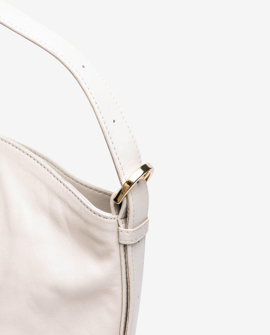 Sac bandoulière moyen en cuir Unisa pour femme - Blanc