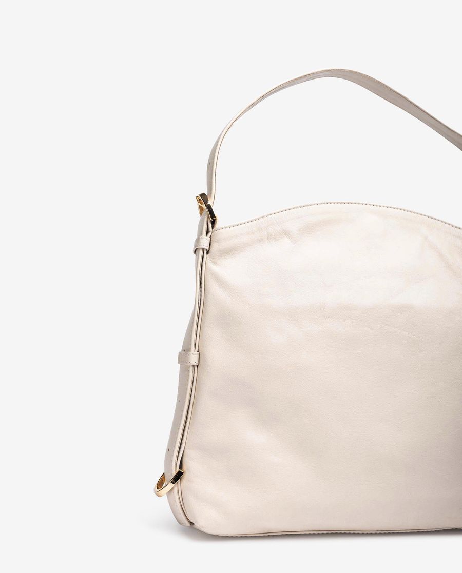 Sac bandoulière moyen en cuir Unisa pour femme - Blanc