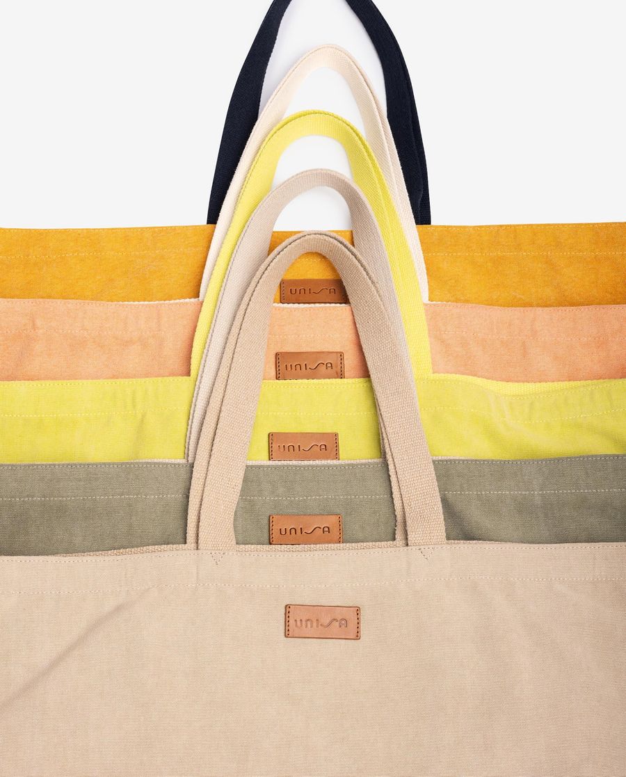 Maxi sac de plage Unisa en tissu recyclé LIME