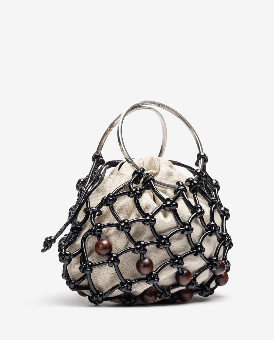 Petit sac cabas noué Unisa Femme - Noir