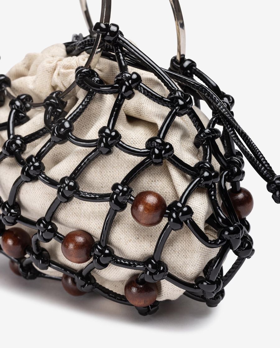 Petit sac cabas noué Unisa Femme - Noir