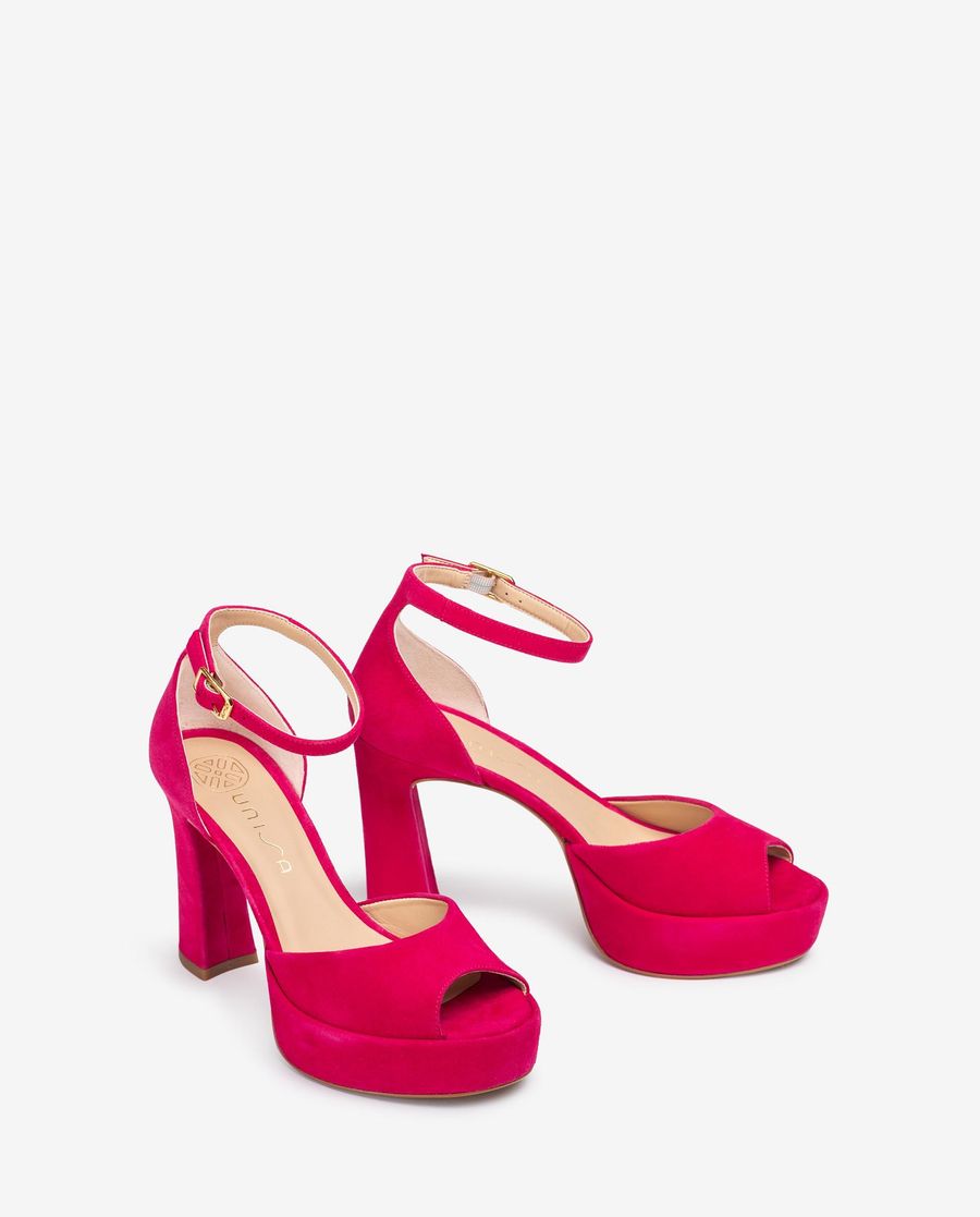 Sandales à plateforme et talon haut Unisa pour femme - Rose