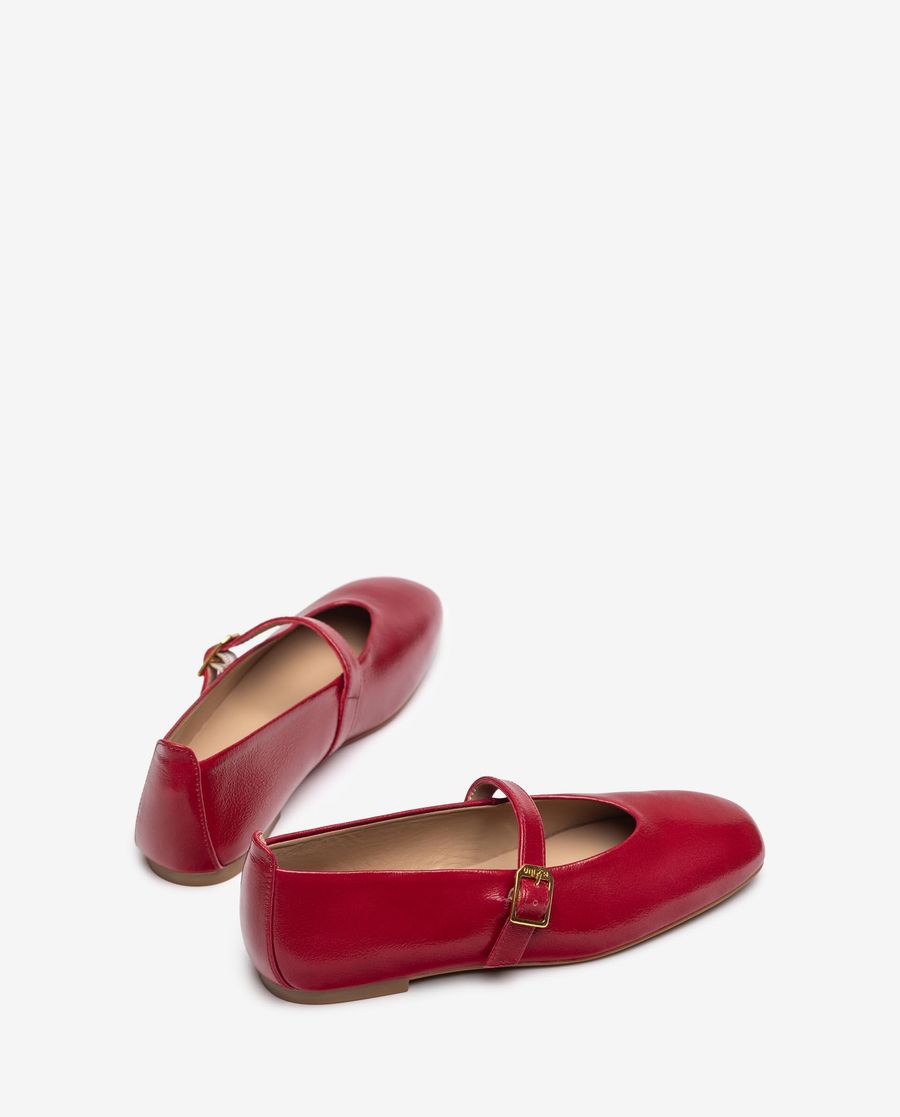 Ballerines plates à bride arrière Unisa pour femme - Rouge