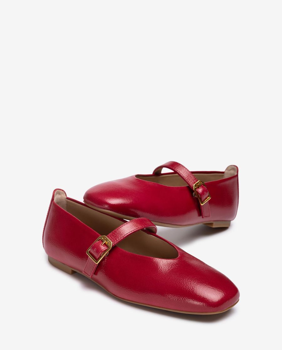 Ballerines plates à bride arrière Unisa pour femme - Rouge