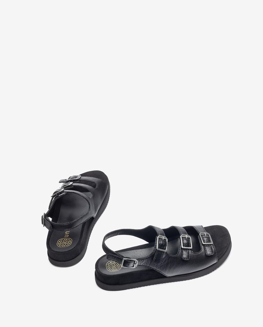 Sandales à semelle crantée Unisa pour femme - Noir