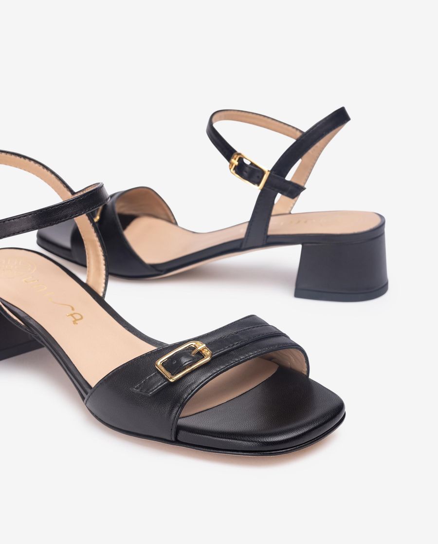 Sandales à boucle pour femme - Noir