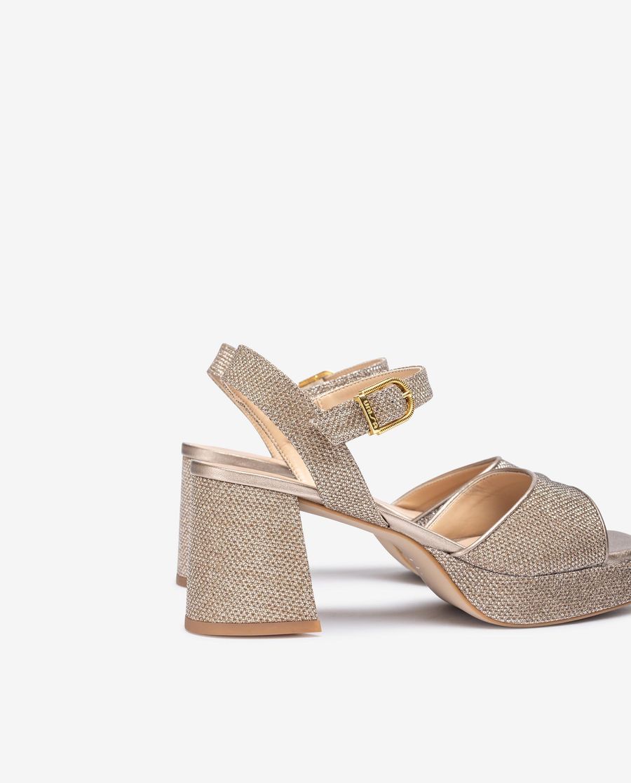 Sandales à plateforme et talon bas Unisa pour femme - Bronze