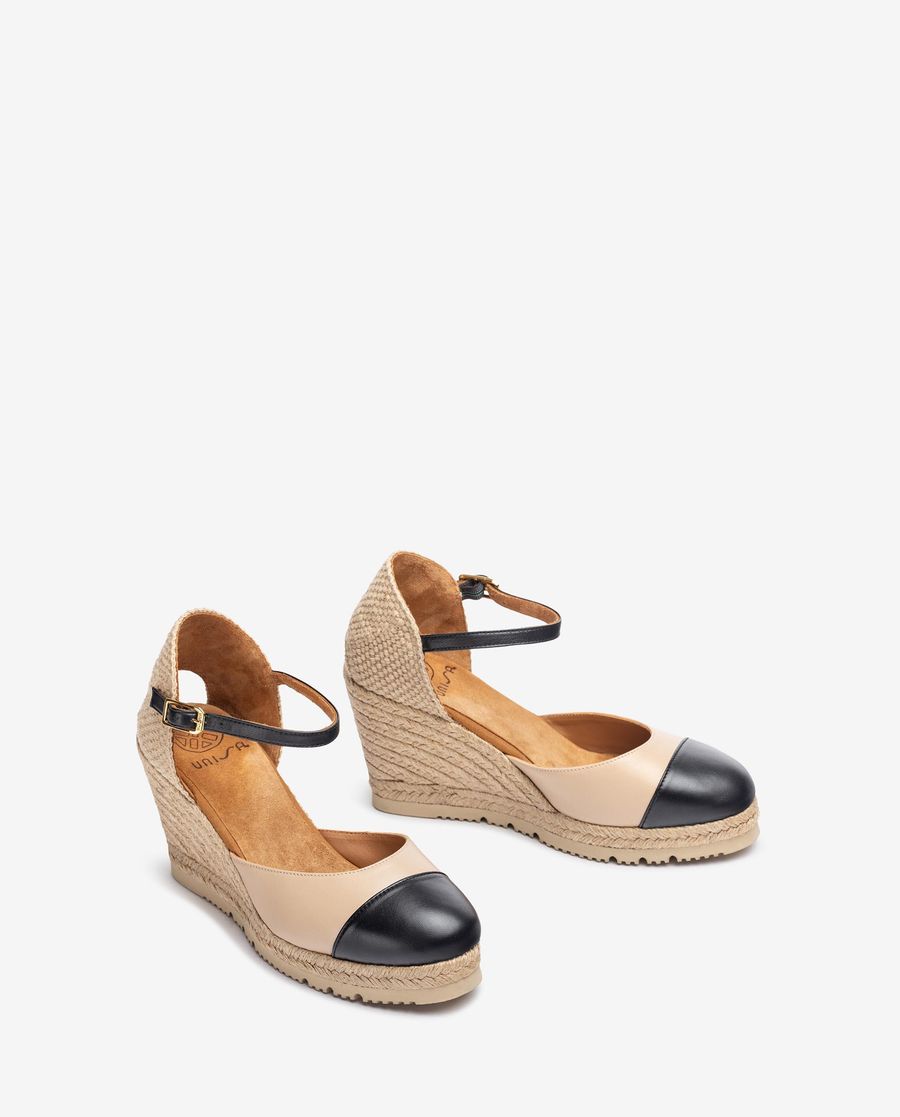 Espadrilles à bout ouvert Unisa pour femme - Beige